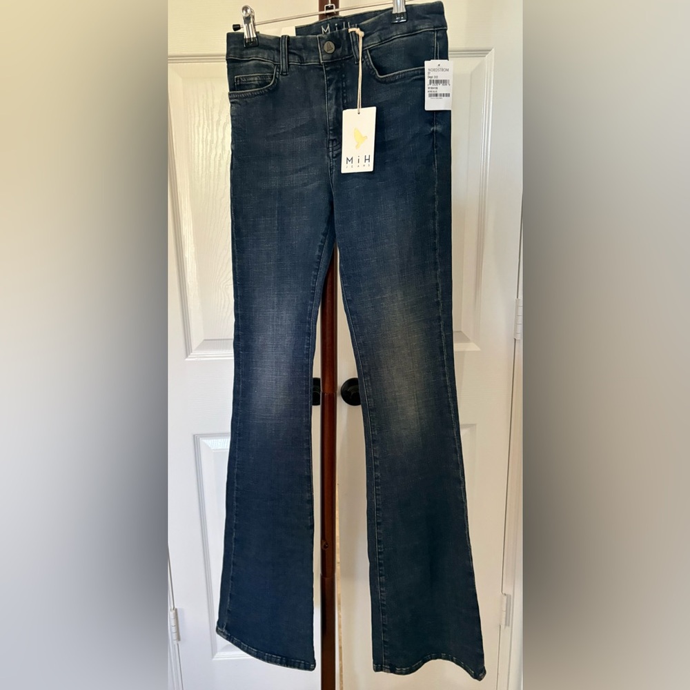 MIH Women's Dark Blue Flare Jeans